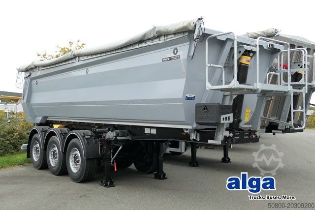 Semi-reboque basculante MEGA MNW, Stahl, Hardox, 25m³, SAF, Luft-Lift, Plane
