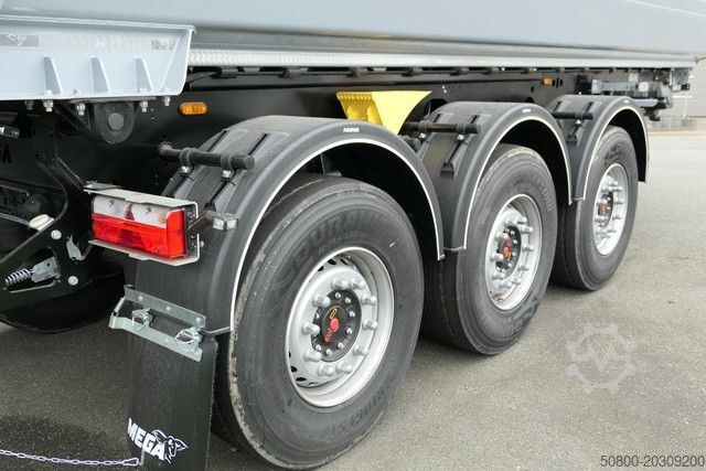 Semi-reboque basculante MEGA MNW, Stahl, Hardox, 25m³, SAF, Luft-Lift, Plane
