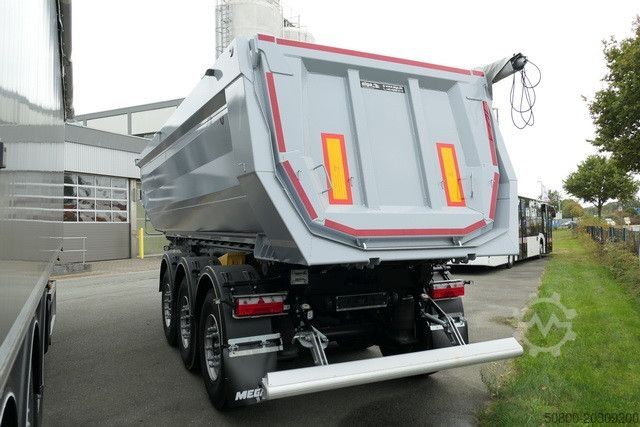 Semi-reboque basculante MEGA MNW, Stahl, Hardox, 25m³, SAF, Luft-Lift, Plane