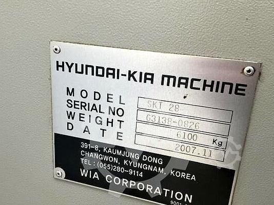 হরিজন্টাল লেদ মেশিন Hyundai-Kia SKT-28 ২০০৭ Hyundai-Kia SKT-28