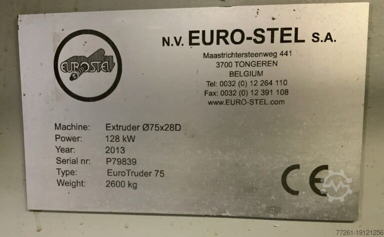 Estrusore BLOW EXTRUDER HDPE Euro-Stel EuroTruder 75