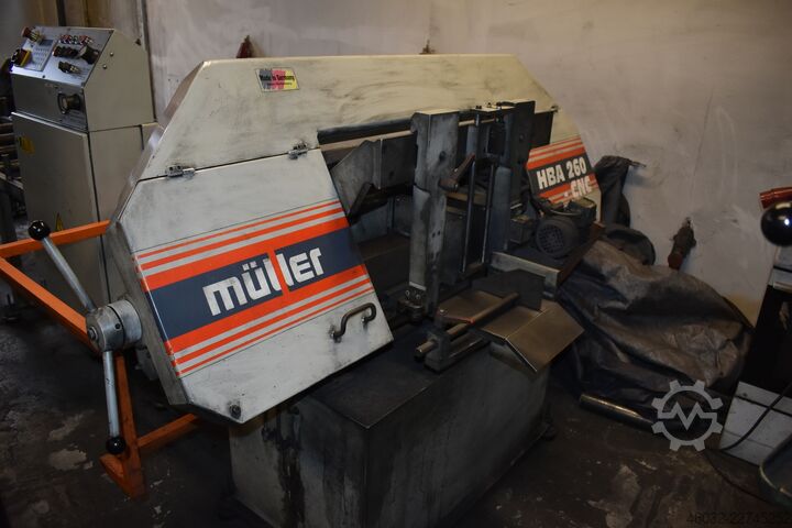 Sierra de cinta totalmente automática MÜLLER HBA 260 CNC