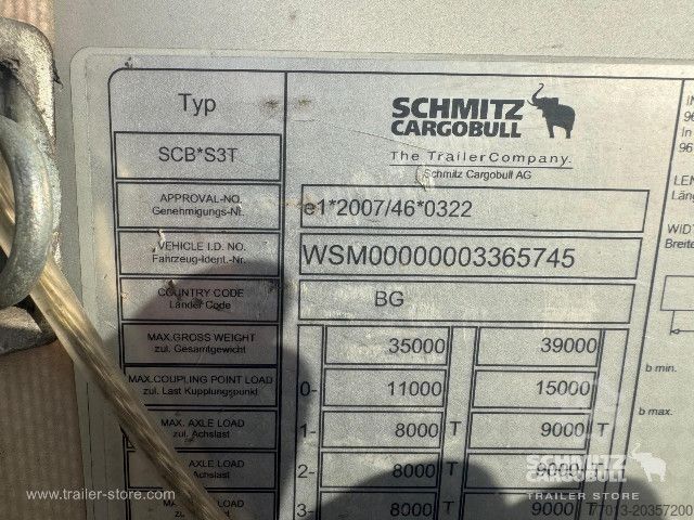 Отворено полуремарке с брезент Schmitz Cargobull Curtainsider Standard
