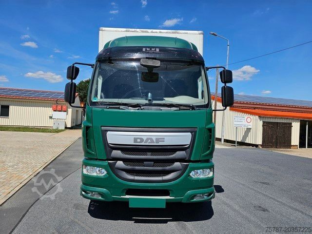 বক্স ট্রাক DAF LF 310 Isokoffer, 19 To, Ladebordwand 1.500 Kg