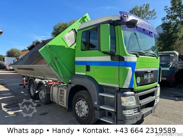 自卸卡车 MAN TGS 24.400 6x2/2 BLS Kipper mit Kran Bj 2009