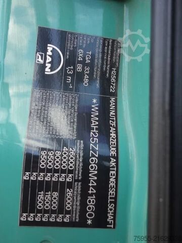 חובה כבדה MAN TGA 33.480 6X4 STEEL SPRINGS MANUAL GEARBOX,AIR...