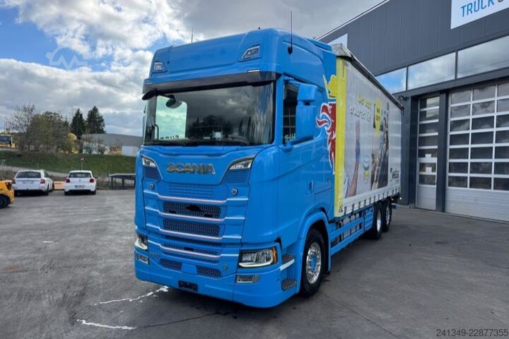Camion plateau avec bâche SCANIA S520 V8 6x2 LBW
