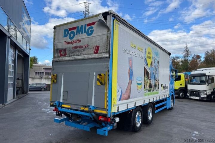 Camion plateau avec bâche SCANIA S520 V8 6x2 LBW