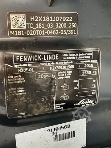 LPG Forklifts Linde H 20 T-01 EVO Triplex Kabine