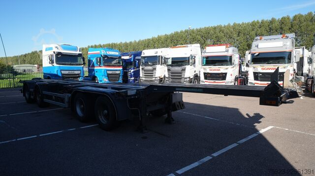 Transportasi kontainer D-tec 4 axle breaker container chassis