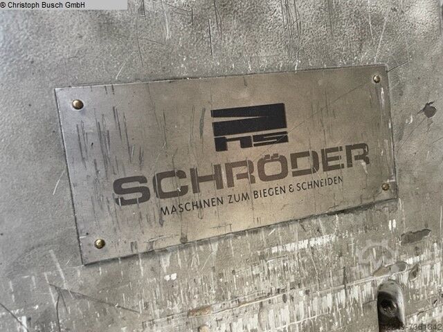 Schwenkbiegemaschine SCHRÖDER AKV 1500/2,5