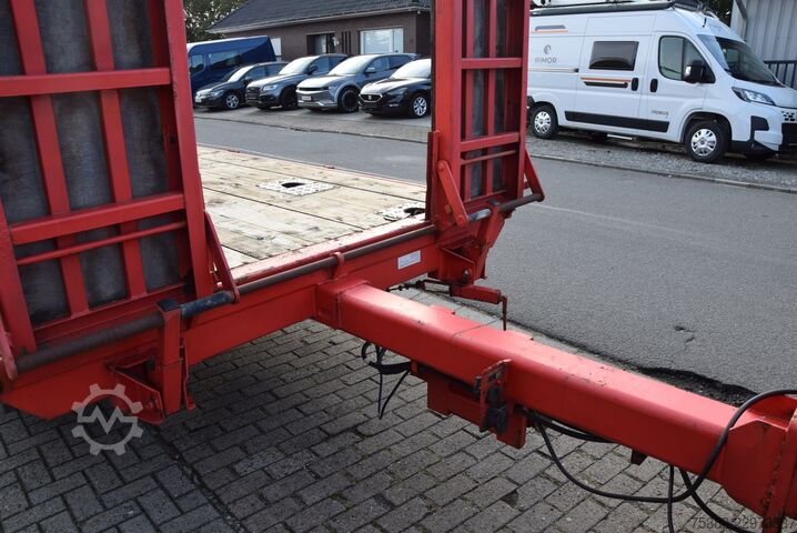 Matala lavetti perävaunu Müller-Mitteltal Tandem Tieflader Rampen 10000KG TÜV   HU NEU