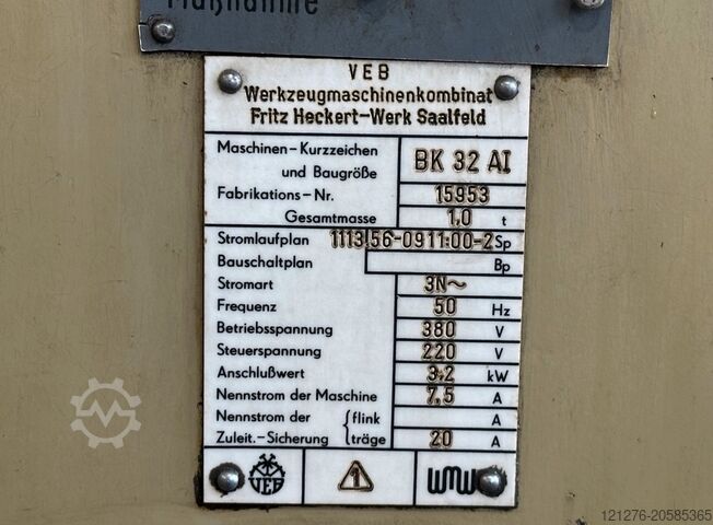 Foret à colonne en forme de boîte WMW BK 32 AI