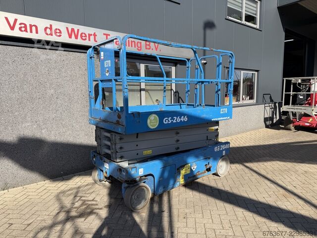 Genie GS - 2646 Nožnicová plošina / Pracovná plošina / Nožnicový zdvih 10 m pracovná výška Elektrick GENIE GS - 2646  SchaarHoogwerker / Arbeitsbuhne / Scicc