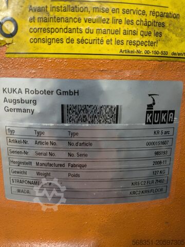 Robot industriel KUKA KR 5 arc