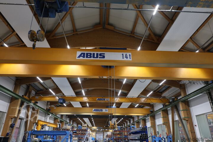 Grúa de interior ABUS Hallenkran mit Funk Zweiträgerlaufkran ZLK 14000 kg