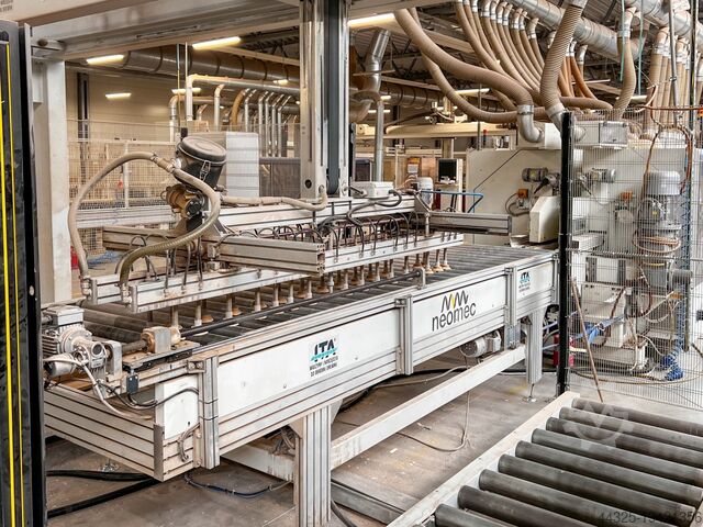 Ligne d'encollage et de traitement des chants SCM EVOLUTION C