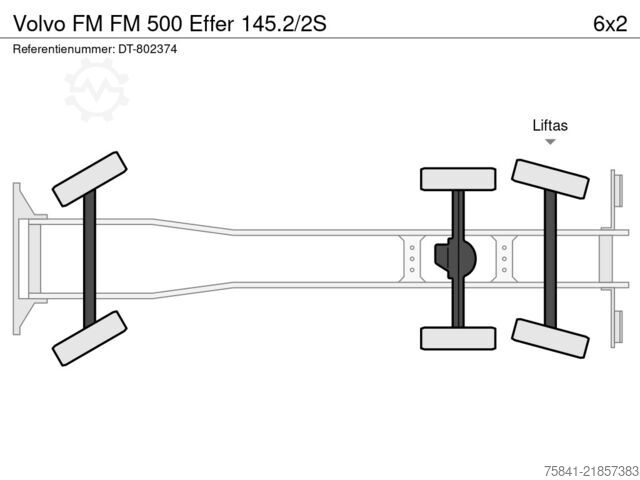 Kranbil Volvo FM FM 500 Effer 145.2/2S