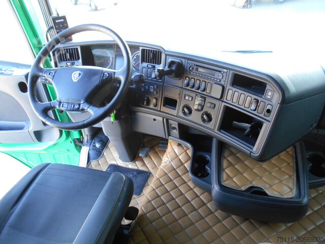 شاحنة مع مسطحة والقماش المشمع SCANIA R450 6x2 CENTINA + SPONDA