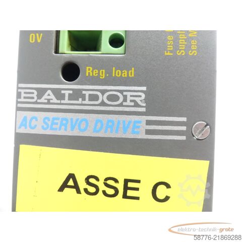 Componente Baldor DBSC1005-GAAW-2 Servoantrieb INPUT ID/No: ASR28687G SN: 4699MG17225