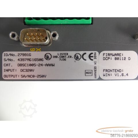 Komponentas Baldor DBSC1105-24-AAAW Servoantrieb INPUT ID/No: 27991G SN: 4397MG16506