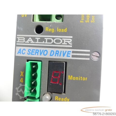 Komponentas Baldor DBSC1105-24-AAAW Servoantrieb INPUT ID/No: 27991G SN: 4397MG16506