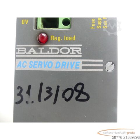 عنصر Baldor DBSC1105-GAAW-2 Servoantrieb INPUT ID/No: 28826D SN: 4198MG20972