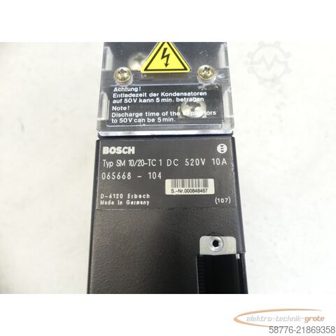 Componente Bosch SM 10/20-TC /  Servomodul SN: 000848467