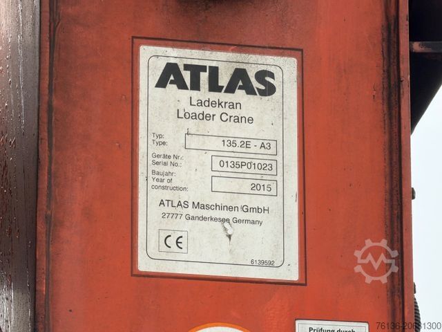 Ruloninė konteinerinė savivartis MAN TGS 35.400 Abrollkipper Meiller Krans Atlas 12,1