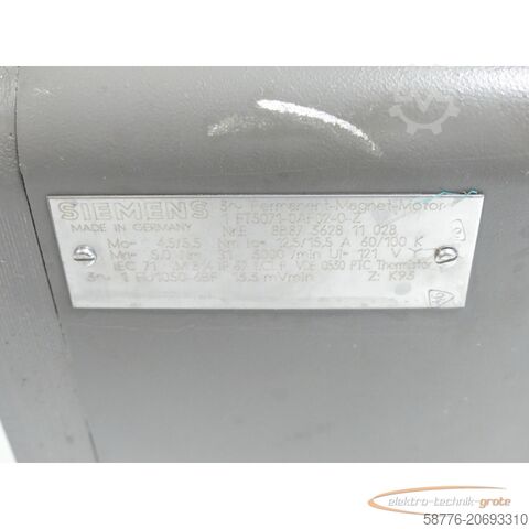 Motor Siemens Siemens 1FT5071-0AF02-0 - Z Permanent Magnet Motor SN:E8B87362811028