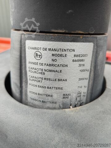 Elektrinis keltuvas vežimėlis - Toyota BT Toyota Bt SWE 200D