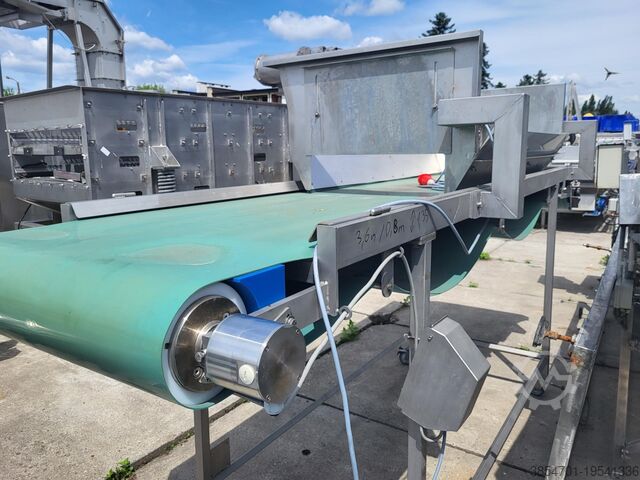 Belt conveyor with buffer 0.8m x 3.6m przenośnik taśmowy z buforem