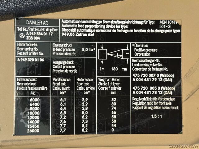 মার্সিডিজ-বেঞ্জ জেট্রোস ২৭৩৩ এ ৬×৬ Mercedes-Benz EJC 216