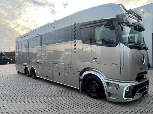 Cattle truck MERCEDES-BENZ 2653 STX 5 Pferde DOP. POP-OUT+POP-UP EXKLUSIVE