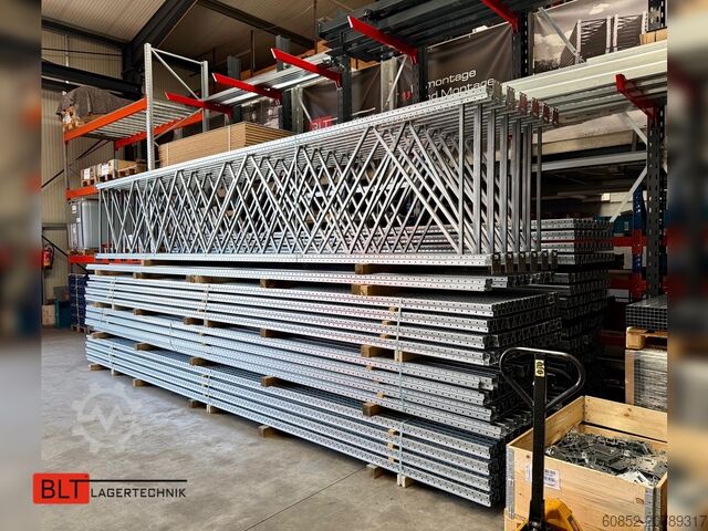 Zwaarlaststelling ca. 50,30 lfm. Dexion P90 Palettenregale H:6,5m Fachlast: 3000kg Schwerlastregale