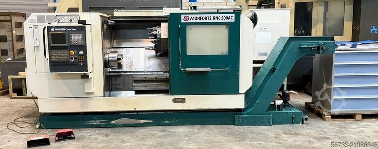 Cycle-controlled lathe MONFORTS RNC500  1500 x 300 mm