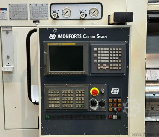 Cycle-controlled lathe MONFORTS RNC500  1500 x 300 mm