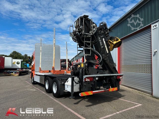 Autocamion pentru transport bușteni SCANIA R 580 6x4 HNB*Kurzholz*Kesla Kran*EXTE Rungen*