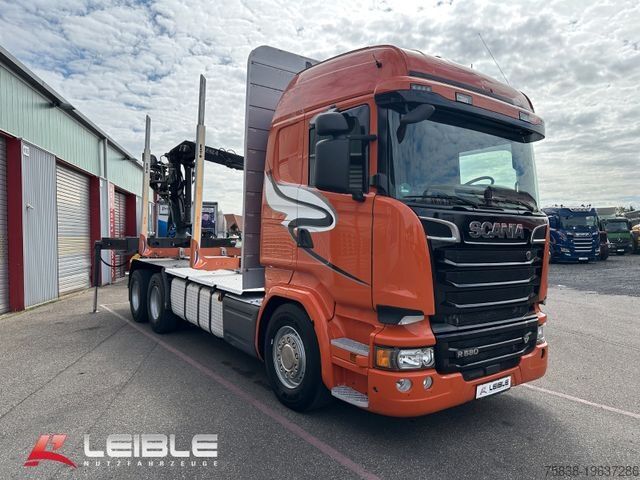 Autocamion pentru transport bușteni SCANIA R 580 6x4 HNB*Kurzholz*Kesla Kran*EXTE Rungen*