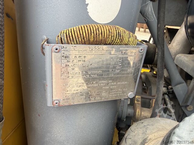 винтовой компрессор ATLAS Copco XAS60 Baukompressor 9,3 Bar