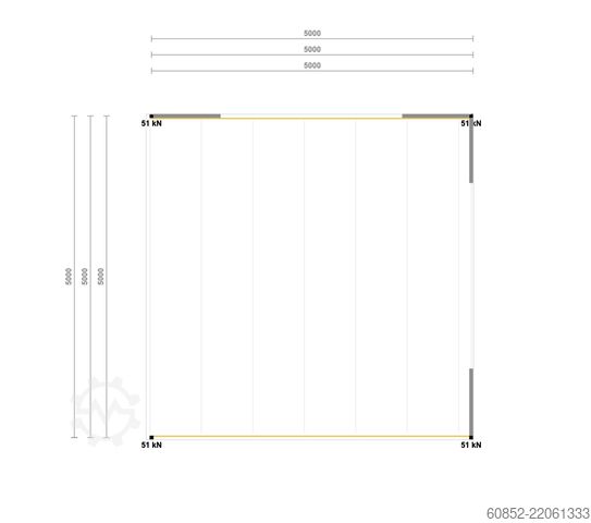 Storage platform 5x5m Lagerbühne , Belastung : 500kg/qm Unterkante: 3m ,ca. 25qm , Systembühne