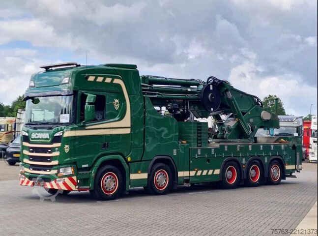 Kamion sa kranom Scania R500 NGS Highline 10x4*6 - MPG 250T Crane 8+5 /...