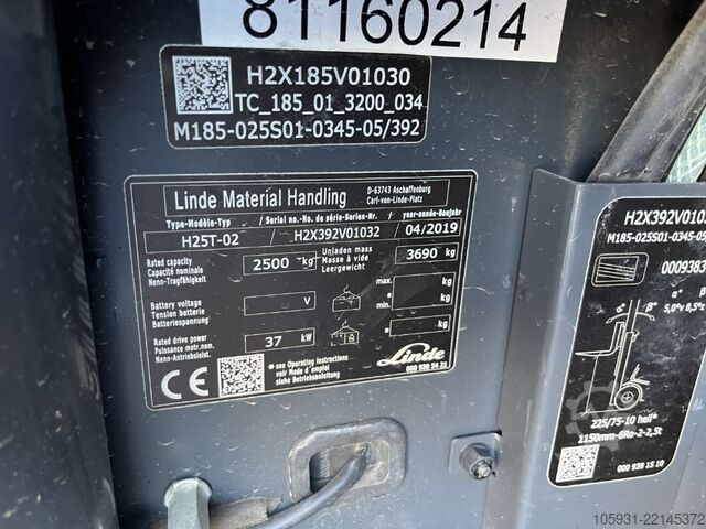 LPG мотокари Linde H25T-02