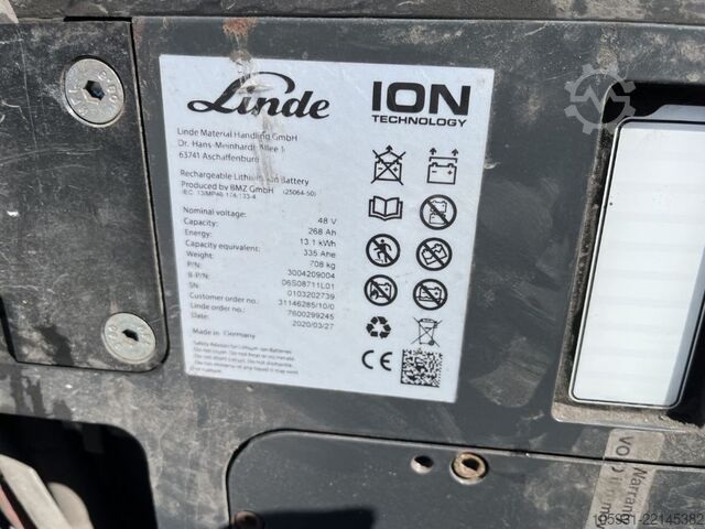 Електрически мотокар с 3 колела Linde E14-02