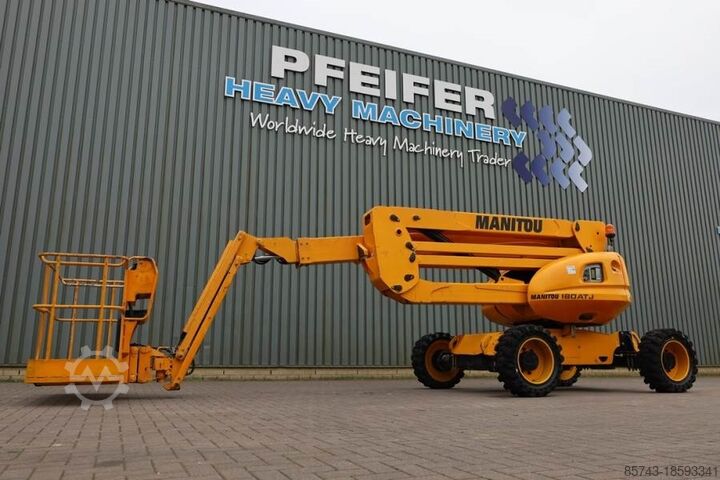 Plataforma de trabajo telescópica articulada Manitou 180ATJ Diesel, 4x4x4 Drive, 18m Working Height, 11