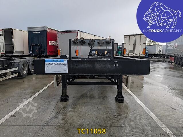 Preprava kontajnerov Turbos Hoet Tank chassis Gooseneck