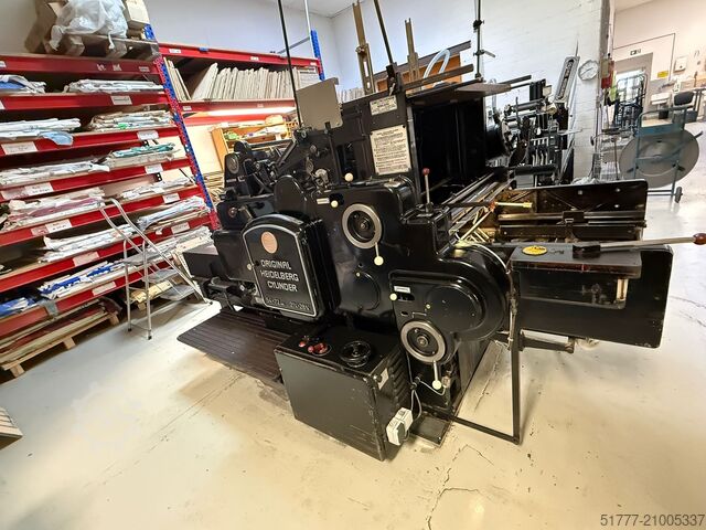 Presse typographique Heidelberg S Zylinder  54x72