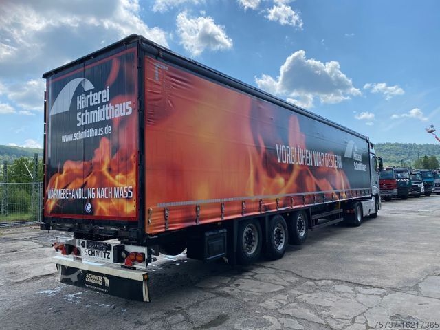 Open semitrailer with tarp SCHMITZ CARGOBULL SCS 24 / 2x Lift / Edscha