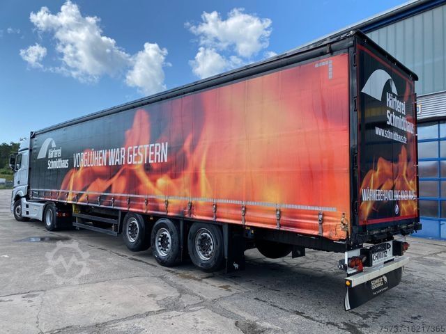 Open semitrailer with tarp SCHMITZ CARGOBULL SCS 24 / 2x Lift / Edscha