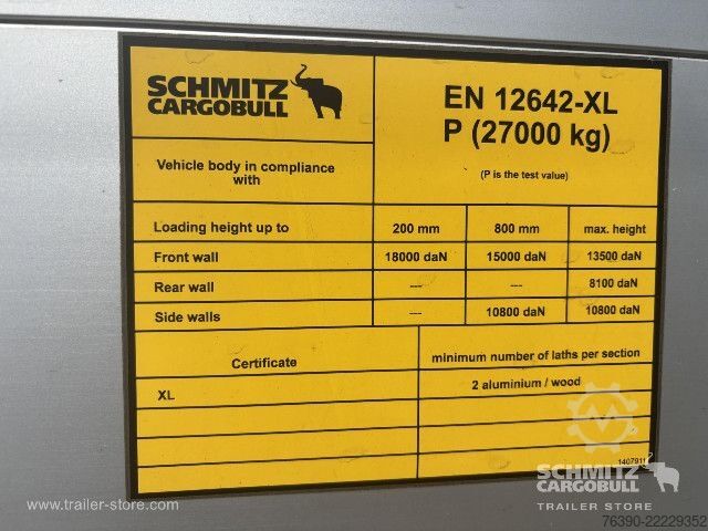 Open oplegger met zeil Schmitz Cargobull Semitrailer Curtainsider Standard